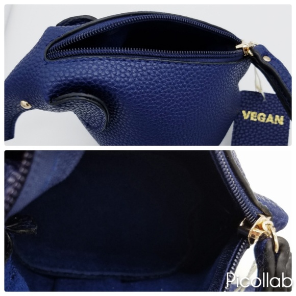 Navy Elephant Wristlet Clutch - Picture 5 of 7